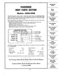 Previous Page - Parts and Illustration Catalog 30 March 1958