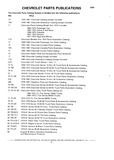 Next Page - Chassis and Body Parts Catalog P&A 10 May 1981